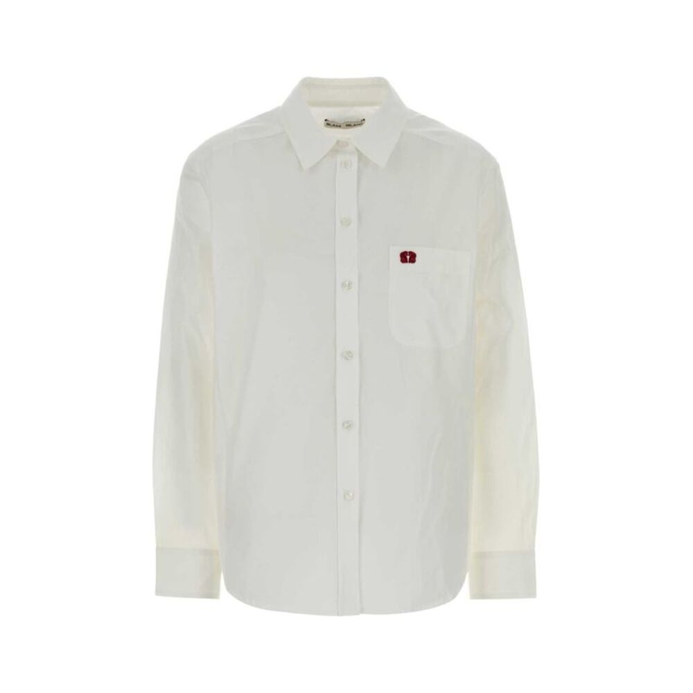 Blaze Women White Poplin Fancy Shirt